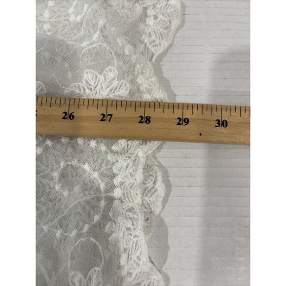 Wet Seal Y2K Lace Flowy Mesh Tank Top Tunic Dress Cover Up Sz M Fairy Whimsy VTG - Picture 7 of 7